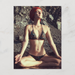Meditation Postkarte