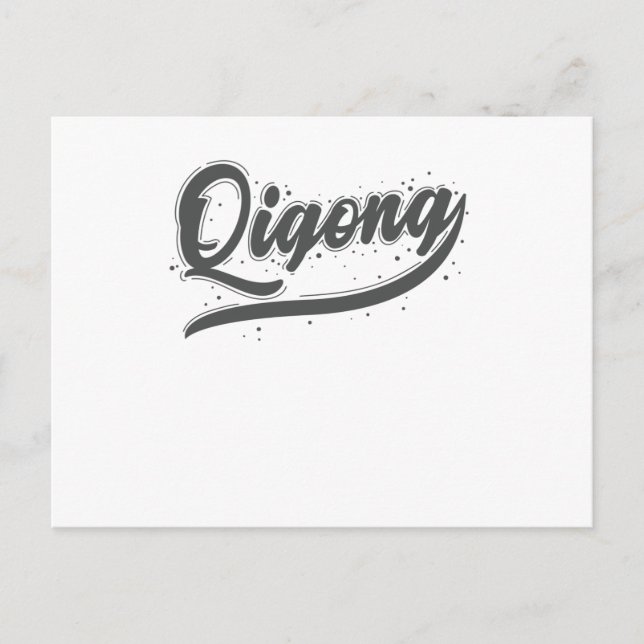 Meditation Qigong aus China Postkarte (Vorderseite)