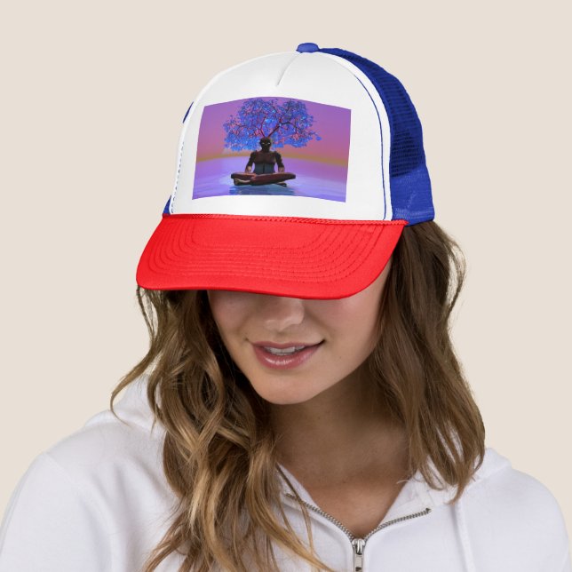 Meditation Tree Trucker Hat Truckerkappe (Beispiel)