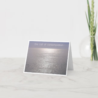 Meditation über Kartenkontemplation Dankeskarte