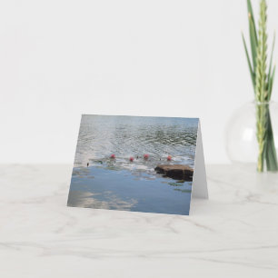 Meditation über Wasser  Dankeskarte