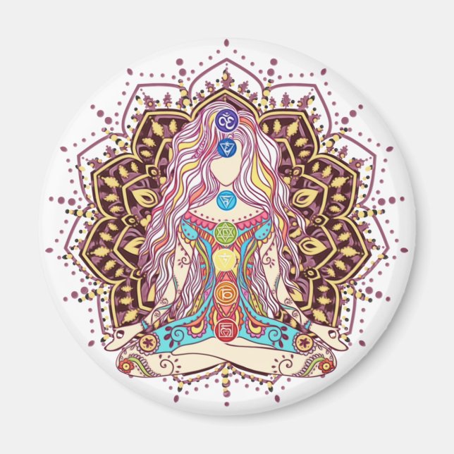 Meditation und Chakra-Alignment Magnet (Vorne)