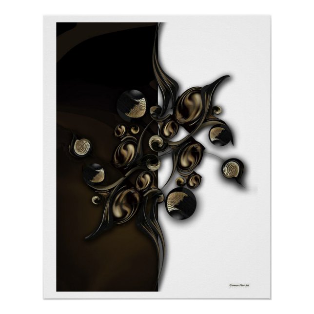 "Meditation v Dimension", Glossy Poster (Vorderseite)