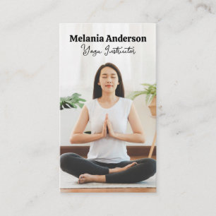 Meditation von Frauen   Yoga Visitenkarte
