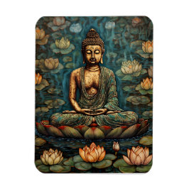 Meditation von Gautam Buddha Art Magnet