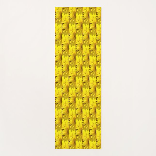 Meditation von Sonnenblumen Yogamatte (Vorderseite)