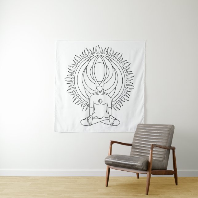 Meditation. Wandteppich (Beispiel)