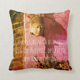 Meditation with Buddha's words Kissen
