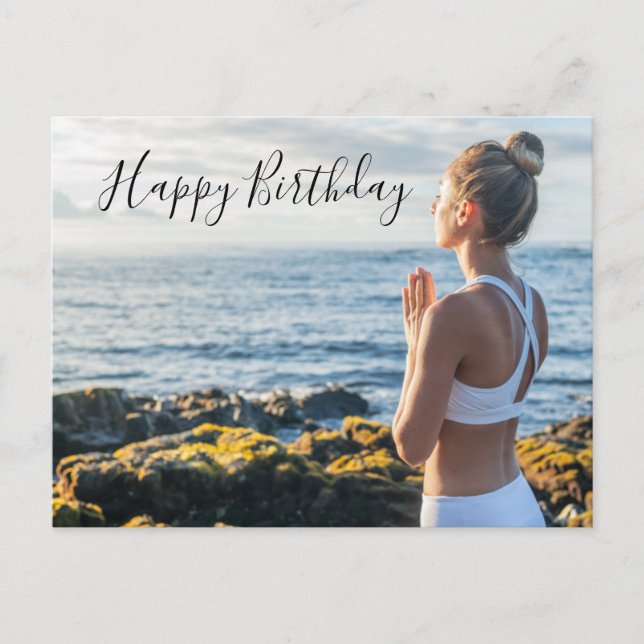 Méditation Yoga Bonne carte d'anniversaire  (Devant)