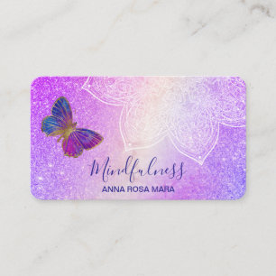 *~* Meditation Yoga Butterfly Mandala Reiki Visitenkarte