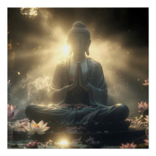 MEDITATION - YOGA - CARPE DIEM POSTER
