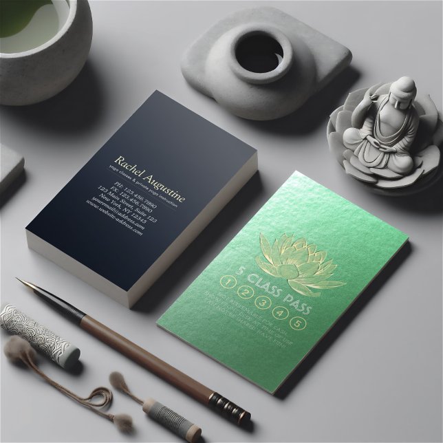 Méditation Yoga Instructeur Classe Pass Fidélité (Créateur téléchargé)