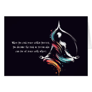 Méditation Yoga Instructeur Lotus Pose Brush Strok