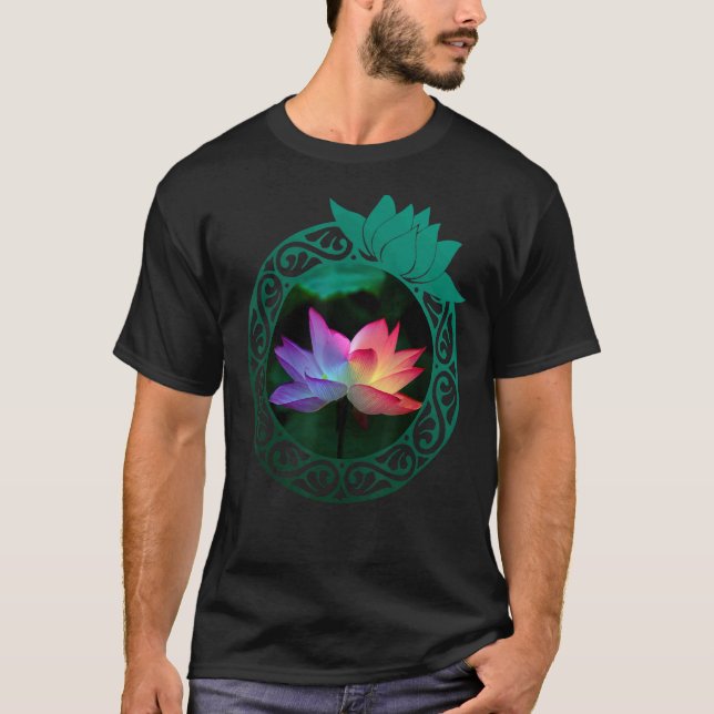 Méditation Yoga Rainbow Lotus Mode Vêtements Haut (Devant)