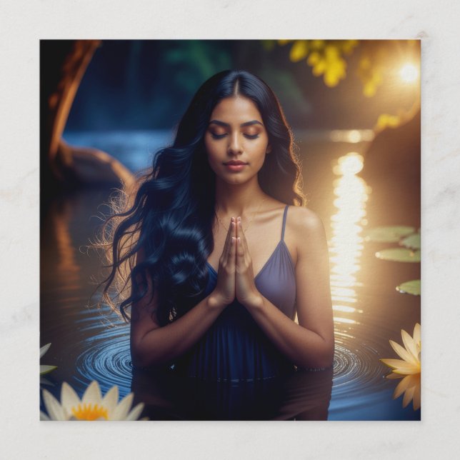 MEDITATION - YOGA - WELLNESS - CARPE DIEM EINLADUNG (Vorderseite)
