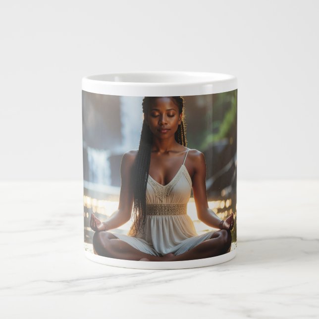 MEDITATION - YOGA - WELLNESS - CARPE DIEM Mug Jumbo-Tasse (Vorderseite)