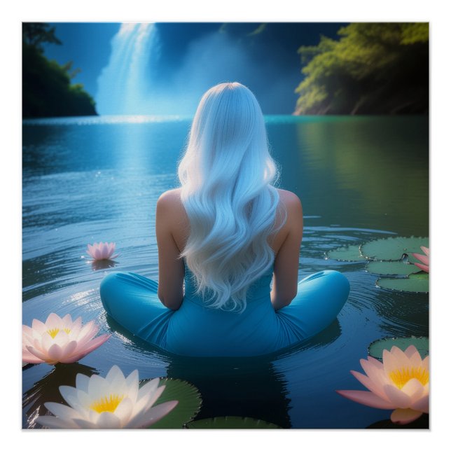 MEDITATION - YOGA - WELLNESS - CARPE DIEM POSTER (Vorderseite)
