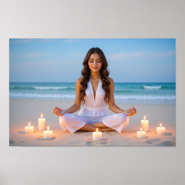 MEDITATION - YOGA - WELLNESS - CARPE DIEM POSTER (Vorne)