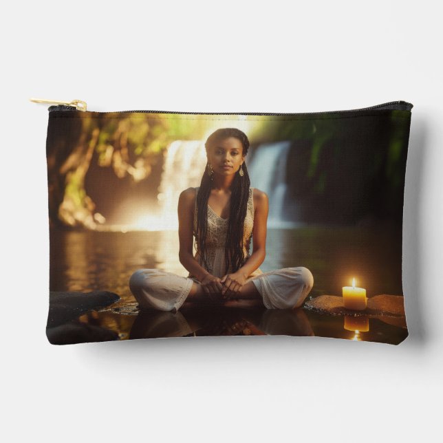 MEDITATION - YOGA - WELLNESS - CARPE DIEM ZUBEHÖRTASCHE (Vorderseite)