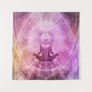 Méditation zen Mandala Tapisserie murale