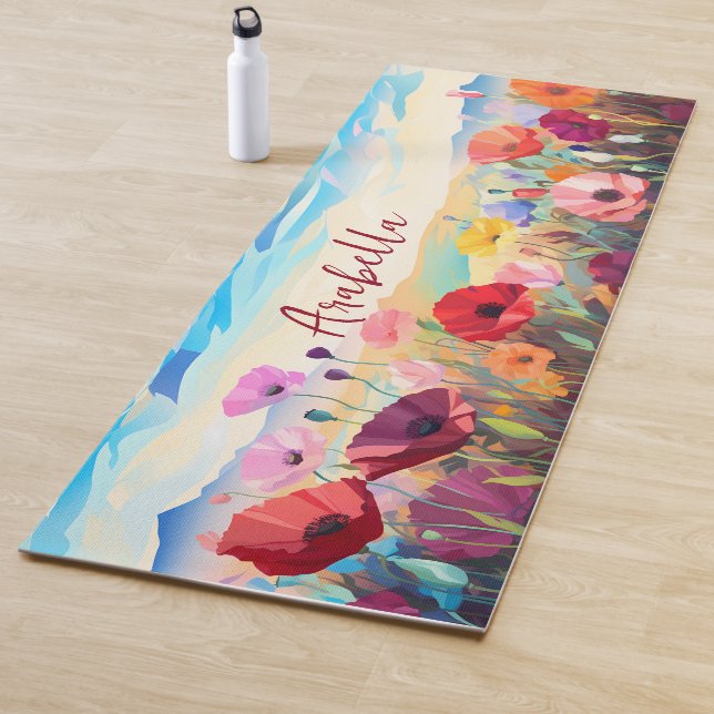 Meditation zur Flora und Fauna Yogamatte (Beispiel)
