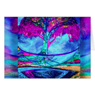 Meditations-Baum des Lebens in Lila