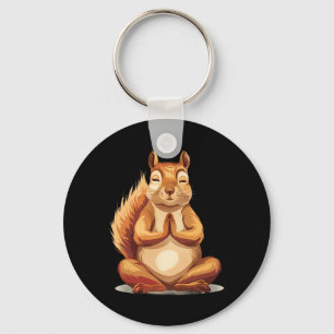 Meditations-Eichhörnchen Spiritualität Yoga Buddhi Schlüsselanhänger