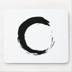 Meditations-Enso-Kreis Achtsamkeit Buddha Buddhist Mousepad