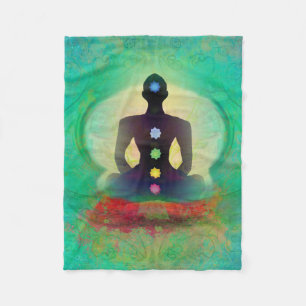 Meditations-Yoga-Fleece-Decke Fleecedecke
