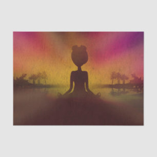 Meditations-Yoga-Seidenpapier Seidenpapier