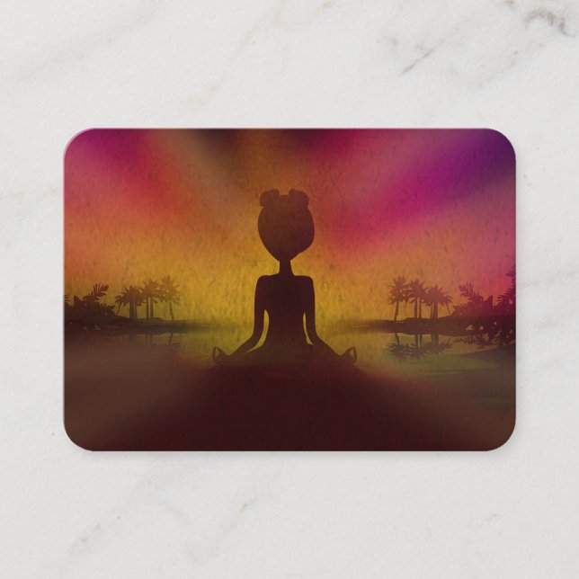 Meditations-Yoga-Visitenkarte Visitenkarte (Vorderseite)