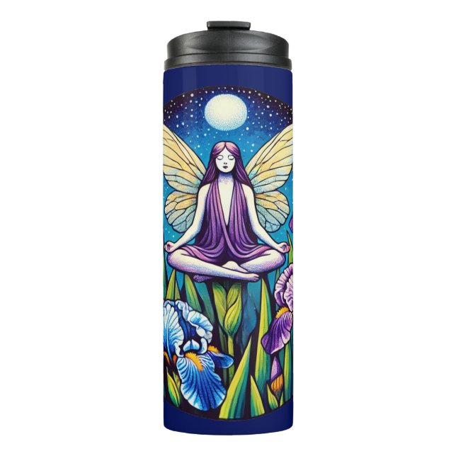 Meditationsaffe Thermosbecher (Vorderseite)