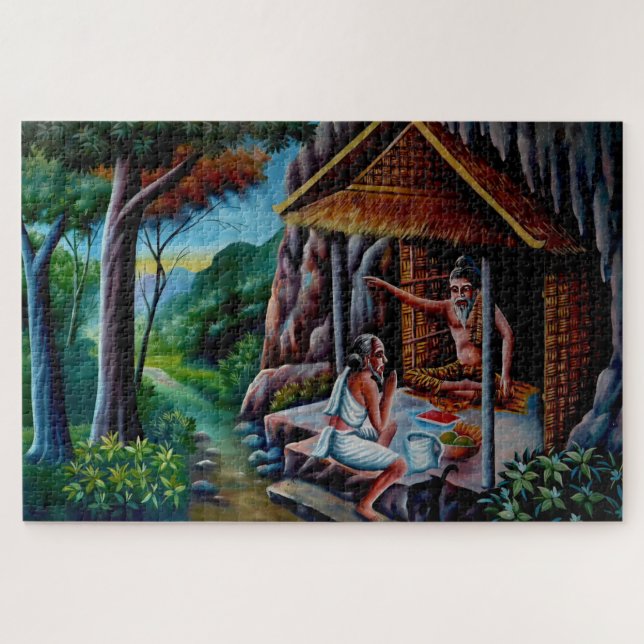 Meditationsbuddha-Puzzle (Horizontal)