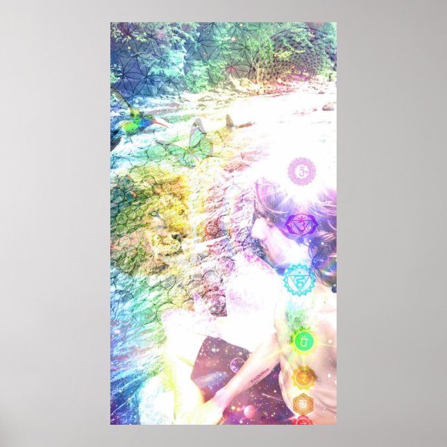 Meditationsdruck, Werteplakatpapier (Matte) Poster (Vorne)