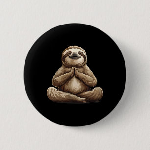 Meditationsfault Buddhistischer spiritueller Yoga Button