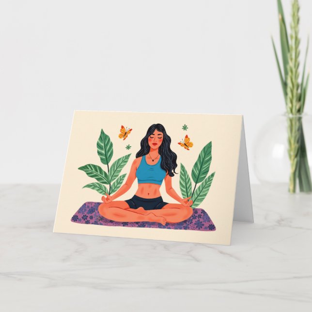 MeditationsGirl Dankeskarte (Vorderseite)