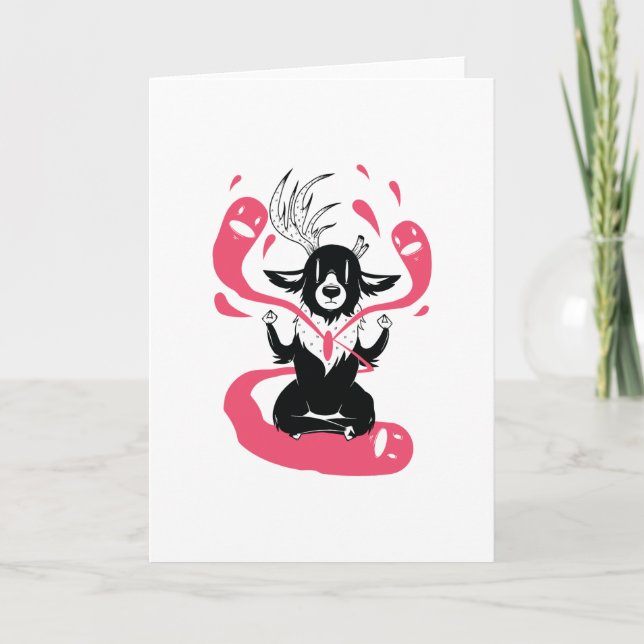 Meditationsirsch Karte (Vorderseite)