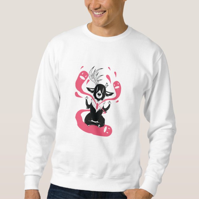 Meditationsirsch Sweatshirt (Vorderseite)