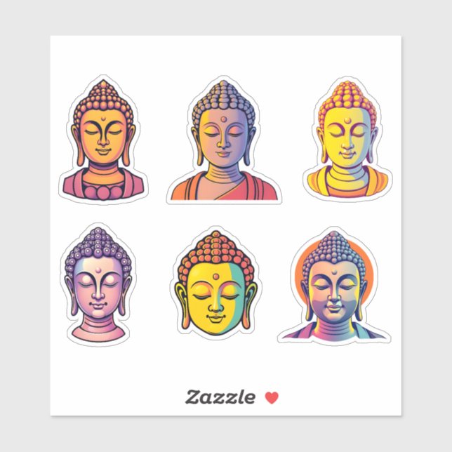 Meditationskalender Gautama Buddha Aufkleber (Blatt)