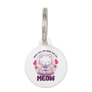 Meditationskatze - Kawaii-Katze Haustiermarke