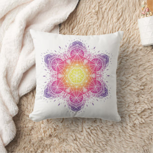 Meditationskissen Mandala Metatron Kissen