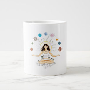 Meditationskunst Jumbo-Tasse