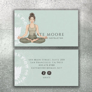 Meditationslehrer Sage Green Visitenkarte