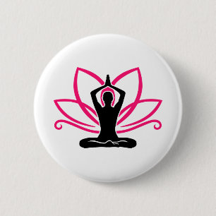 Meditationslotos Button