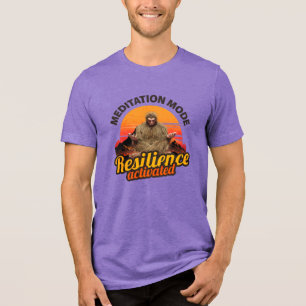 Meditationsmodus: Resilienz aktiviert Bigfoot Tri-Blend Shirt