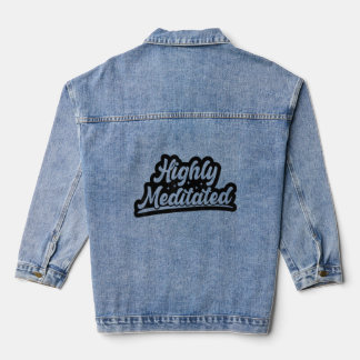 Meditationstherapie mit hoher Meditation Entspannu Jeansjacke