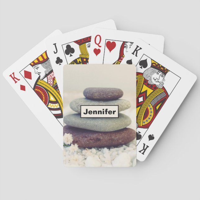 Meditative Cairn für Gesteinsteine Spielkarten (Rückseite)