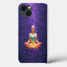 Meditative Frau - Mystische Galaxie