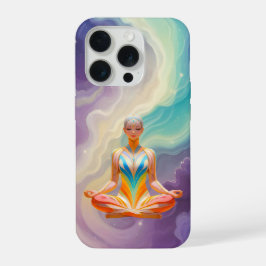 Meditative Frauen und weiche Pastelenergie iPhone 15 Pro Hülle
