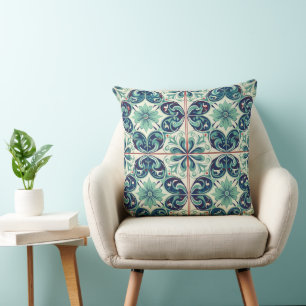 Meditative Muster: Azulejo Ruhe Kissen
